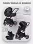 Коляска 3 в 1 Riko Basic Montana X Ecco 12 Black 5907729455478