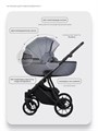 Коляска 3 в 1 Riko Basic Montana X 52 Grey 5907729455720