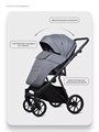Коляска 3 в 1 Riko Basic Montana X 52 Grey 5907729455720