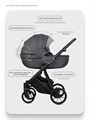 Коляска 3 в 1 Riko Basic Montana X 53 Dark grey 5907729455737