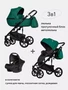 Коляска 3 в 1 Riko Basic Ozon Ecco 22 изумрудный 5907729451081