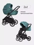 Коляска 2 в 1 Riko Basic Montana 06 изумруд 5907729451623