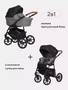 Коляска 2 в 1 Riko Basic Bella Lux 01 темно-серый 5901812689771