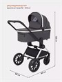 Коляска 2 в 1 Mowbaby Tilda Carbon 4670078627179