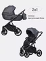 Коляска 2 в 1 Riko Basic Montana Ecco 24 Graphite 5907729454259