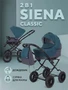 Коляска 2 в 1 Rant Siena Classic 2024 04 серый - темно-бирюзовый 5903990641787