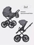 Коляска 2 в 1 Riko Basic Montana Ecco Prestige 24 Graphite 5907729454693