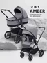 Коляска 2 в 1 Mowbaby Amber Grey 4670078656155