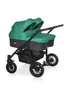 Коляска для двойни 2 в 1 Riko Basic Saxo 01 бирюзовый-черный 5907729455058