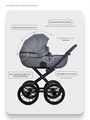 Коляска 2 в 1 Riko Basic Montana X Prestige 52 Grey 5907729455423