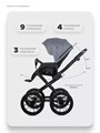 Коляска 2 в 1 Riko Basic Montana X Prestige 52 Grey 5907729455423