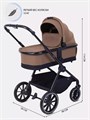 Коляска 2 в 1 Mowbaby Amber Coffee 4670078668134