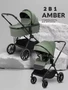Коляска 2 в 1 Mowbaby Amber Olive 4670078675378