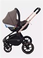 Коляска 3 в 1 Mowbaby Zoom PU gold cacao brown 4670078647634