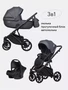 Коляска 3 в 1 Riko Basic Montana Ecco 24 Graphite 5907729454297