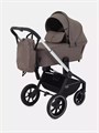 Коляска 3 в 1 Mowbaby Zoom PU silver cacao brown 4670078647641