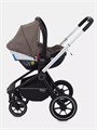 Коляска 3 в 1 Mowbaby Zoom PU silver cacao brown 4670078647641