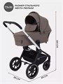 Коляска 3 в 1 Mowbaby Zoom PU silver cacao brown 4670078647641