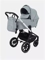 Коляска 3 в 1 Mowbaby Zoom PU silver green tea 4670078647658