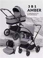 Коляска 3 в 1 Mowbaby Amber Grey 4670078656452