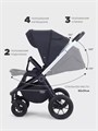 Коляска 3 в 1 Mowbaby Zoom Air Silver Black 4670078674364
