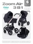 Коляска 3 в 1 Mowbaby Zoom Air Gold Black 4670078674357