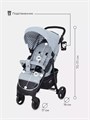 Коляска прогулочная Mowbaby Cross silver 4670078608581