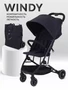 Коляска прогулочная Mowbaby Windy Black 4670078657510