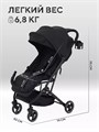 Коляска прогулочная Mowbaby Airy Black 4670078657312