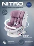 Автокресло Rant Nitro isofix 0/1/2/3 (0-36 кг) Grey/Pink 4670078618030