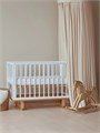 Кроватка Mowbaby Lilla маятник Cloud white 4670078636546