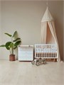 Кроватка Mowbaby Lilla маятник Cloud white 4670078636546