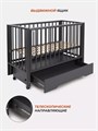 Кроватка Rant Bergen Plus маятник Moon grey 4670078655608