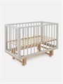 Кроватка Mowbaby Lilla маятник Crystal beige 4670078666352