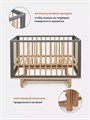 Кроватка Mowbaby Lilla маятник Moon grey 4670078666369