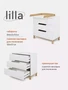 Комод пеленальный Mowbaby Lilla 80/3 Cloud white 4670078636553