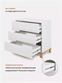 Комод пеленальный Mowbaby Lilla 80/3 Cloud white 4670078636553