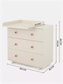Комод пеленальный Rant Elsa 80/3 Ivory beige 4670078652089