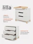 Комод пеленальный Mowbaby Lilla 80/3 Crystal beige 4670078666338