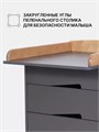 Комод пеленальный Rant Lago Pro 80/4 с органайзером Moon grey 4670078666420