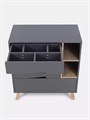 Комод пеленальный Rant Lago Pro 80/4 с органайзером Moon grey 4670078666420