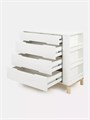 Комод пеленальный Rant Indy Book 90/4 с органайзером Cloud white 4670078679956