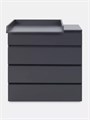 Комод пеленальный Rant Basic Norton 80/4 с органайзером Graphite 4640575301100