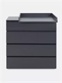 Комод пеленальный Rant Basic Norton 80/4 с органайзером Graphite 4640575301100