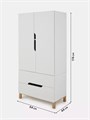 Шкаф Mowbaby Lilla Cloud white 4670078646866