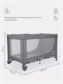 Манеж Mowbaby Play grey 4670078610515