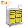 SS008M Мобильный стеллаж M с 8 контейнерами SS008M