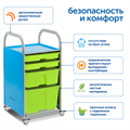 SS109L Мобильный стеллаж L с 9 контейнерами SS109L