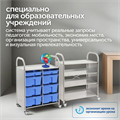 SS503M Мобильный стеллаж M с 3 наклонными полками SS503M