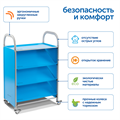 SS503L Мобильный стеллаж L с 3 наклонными полками SS503L